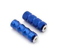 YUQUDGELKY Motorcycle Reposapiés Plegables Reposapiés Pedales Pedales Set Accesorios De Moto Para Universal(Azul,1 par)