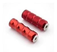 YUQUDGELKY Motorcycle Reposapiés Plegables Reposapiés Pedales Pedales Set Accesorios De Moto Para Universal(ROJO,1 par)