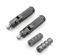 YUQUDGELKY Motorcycle Reposapiés Plegables Reposapiés Pedales Pedales Set Accesorios De Moto Para Universal(GRIS,COLOCAR)