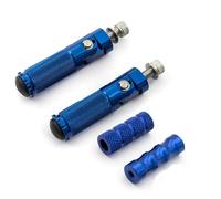 YUQUDGELKY Motorcycle Reposapiés Plegables Reposapiés Pedales Pedales Set Accesorios De Moto Para Universal(Azul,COLOCAR)
