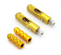 YUQUDGELKY Motorcycle Reposapiés Plegables Reposapiés Pedales Pedales Set Accesorios De Moto Para Universal(Oro,COLOCAR)