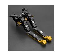YUQUDGELKY Palanca De Embrague Freno Ajustable Y Extensible Para Motocicleta Para HYOSUNG GT250R 2006 2007 2008 2009 2010(Oro negro)