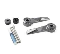 YUQUDGELKY para ADV350 ADV 350 2025 Accesorios para Motocicleta Guardamanos Parabrisas Protector De Manos Cubierta Decorativa Tapa del Manillar Mano(Titanio)