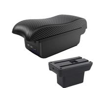 YUQUDGELKY Para Baojun Para Yep Reposabrazos Accesorios Coche Detalles Interior Caja Almacenamiento Piezas Retrofit(B2 línea negra 3USB)