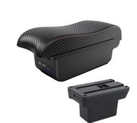YUQUDGELKY Para Baojun Para Yep Reposabrazos Accesorios Coche Detalles Interior Caja Almacenamiento Piezas Retrofit(B1 Negro rojo 3USB)