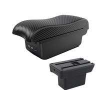 YUQUDGELKY Para Baojun Para Yep Reposabrazos Accesorios Coche Detalles Interior Caja Almacenamiento Piezas Retrofit(B3 Negro blanco 3USB)