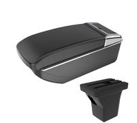 YUQUDGELKY Para C&hevrolet Para AVEO Reposabrazos Coche Caja Almacenamiento Central Con Portavasos Piezas Auto Almacenamiento Doble Capa(Línea negra Sin USB)