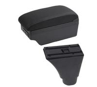 YUQUDGELKY Para C&hevrolet Para Nexia Reposabrazos Auto Para C&hevrolet Para Kalos Consola Central Caja De Almacenamiento Accesorios Auto(C2 línea negra 7USB)