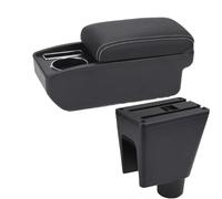 YUQUDGELKY Para C&hevrolet Para Spark Caja Reposabrazos Para C&hevrolet Para Spark 3 III Para Aveo T200 Caja Almacenamiento Auto Portavasos(C3 Negro blanco SIN USB)