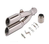 YUQUDGELKY Para CBR1000RR Para NMAX R6 CB650f Silenciador Escape Universal Para Motocicleta 38-51 Mm Doble Escape Derecho E Izquierdo Doble Escape DB Killer(Estilo A)