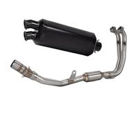 YUQUDGELKY Para CFMOTO 450MT ADV 450 MT Para Adventure Con Colector De Enlace Delantero DB Killer Silenciador De Escape Completo Para Motocicleta(NEGRO)