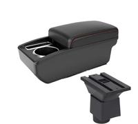 YUQUDGELKY Para Chery A1 A3 2007-2011 Caja De Brazo De Coche Caja De Almacenamiento Central Con USB Detalles Modificación Interior Coche(A1 Negro rojo SIN USB)