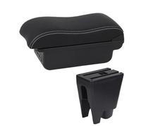 YUQUDGELKY Para Citroen C1 Caja De Apoyabrazos De Coche Caja De Almacenamiento Piezas De Retrofit Caja De Apoyabrazos Central De Superficie(B3 Negro blanco 3USB)