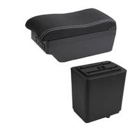 YUQUDGELKY Para Citroën Para Berlingo Caja De Descansabrazos Almacenamiento Central Retrofit Detalles Interiores(C white line 7USB)