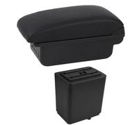 YUQUDGELKY Para Citroen Para Berlingo Reposabrazos Piezas De Retroadaptación Auto Reposabrazos Caja De Almacenamiento Cargador USB Interfaz(C1 línea negra)