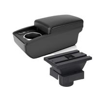 YUQUDGELKY Para Citroën Para Sega Reposabrazos Coche Modificación Interior Gran Espacio Almacenamiento Con USB(B2 Línea negra 6USB)