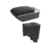 YUQUDGELKY Para Daihatsu Para Sirion Para Materia 2007 2008 2009-2015 Reposabrazos De Coche Caja De Almacenamiento Retrofit Caja De Reposabrazos(C2 línea negra 7USB)