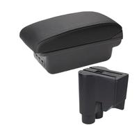 YUQUDGELKY Para Daihatsu Para Sirion Reposabrazos Para Daihatsu Para Materia Reposabrazos Auto Caja De Almacenamiento Central 2007-2015(B2 línea negra 3USB)