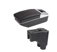 YUQUDGELKY Para Daihatsu Para Terios 2 Caja De Reposabrazos De Coche Caja De Almacenamiento Interior Dedicada Retrofit(A1 línea roja Sin USB)
