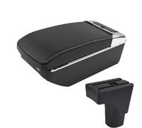 YUQUDGELKY Para Datsun GO Para GO Plus Universal Caja Reposabrazos Central Coche Portavasos(A2 Black line7 USB)