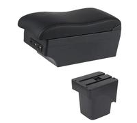 YUQUDGELKY Para F&ord Para Focus 2 Mk2 2005 2006 2007-2011 Reposabrazos Coche Reposabrazos Consola Central Almacenamiento Doble Capa(Línea negra E2)