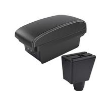 YUQUDGELKY Para F&ord Para FOCUS 3 Caja Reposabrazos Para Focus III MK3 Caja Almacenamiento Reposabrazos Coche Piezas De Reforma Interiores Accesorios(B3 Negro blanco 3USB)