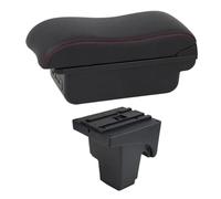 YUQUDGELKY Para F&ord Para Focus 3 Mk3 2011 2012 2013 2014 2015 2016-2020 Caja Reposabrazos Coche Reposabrazos Almacenamiento De Consola Central(C2 Línea roja)