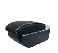 YUQUDGELKY Para Fiat Para Grande Para Punto Caja De Descansabrazos Para Punto Caja De Descansabrazos Coche Almacenamiento Central Interior Retrofit Con USB(B3 línea blanca SIN USB)