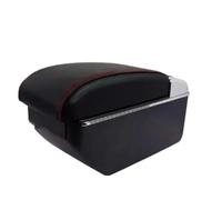 YUQUDGELKY Para Fiat Para Grande Para Punto Caja De Descansabrazos Para Punto Caja De Descansabrazos Coche Almacenamiento Central Interior Retrofit Con USB(B1 línea roja SIN USB)