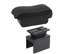 YUQUDGELKY Para Fiat Para Grande Para Punto Caja De Reposabrazos Para Fiat Para Punto Caja De Reposabrazos De Coche Caja De Almacenamiento Central(A3 Black white NO USB)