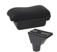 YUQUDGELKY Para FIAT Para PANDA II Reposabrazos Caja Almacenamiento Central Interior Retrofit Carga USB Accesorios Auto(B2 línea negra 3USB)
