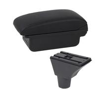 YUQUDGELKY Para Fiat Para Panda Para PANDA II Reposabrazos Auto Portavasos Interfaz USB Interior Tuning Auto(B2 línea negra 3USB)