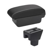 YUQUDGELKY Para Fiat Para Sedici Caja De Descansabrazos Central Almacenar Contenido Caja De Almacenamiento Caja De Descansabrazos Con Portavasos Interfaz USB(A white line No USB)