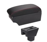 YUQUDGELKY Para Fiat Para Sedici Caja De Descansabrazos Central Almacenar Contenido Caja De Almacenamiento Caja De Descansabrazos Con Portavasos Interfaz USB(C1 línea roja 7USB)