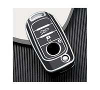 YUQUDGELKY Para FIAT Para Tipo Para Toro Para Nuovo Para Freedom Para Doblo Para Argo Para Grazie Funda Carcasa Llave Plegable TPU Cubierta(NEGRO)