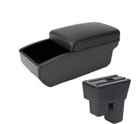 YUQUDGELKY Para Fit Para Jazz 2 2008 2009 2010 2011 2012 2013 2014 Caja De Brazo De Coche Almacenamiento De Brazo(B2 Black Storage box)
