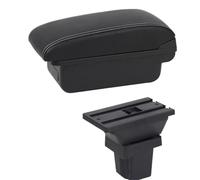 YUQUDGELKY Para Holden Para Trax 2013 2014 2015 2016 2017 Reposabrazos De Piel Consola Central Almacenamiento USB(B1 Línea Blanca)