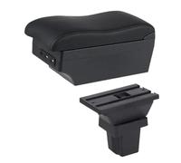 YUQUDGELKY Para Holden Para Trax 2013 2014 2015 2016 2017 Reposabrazos De Piel Consola Central Almacenamiento USB(Línea negra E2)