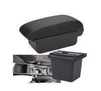 YUQUDGELKY Para Hyundai I30 Caja De Descansabrazo Para Elantra Para Touring I30 FD I30cw 2007-2011 Caja De Almacenamiento De Descansabrazo Para Coche(B1 Negro rojo 3USB)