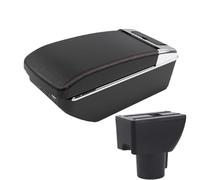 YUQUDGELKY Para Hyundai Para Getz Caja De Reposabrazos Reposabrazos Auto Refuerzo Elevación Brazo(A1 Negro rojo 7USB)