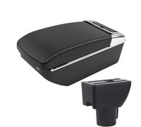 YUQUDGELKY Para Hyundai Para Getz Caja De Reposabrazos Reposabrazos Auto Refuerzo Elevación Brazo(A2 Black line7 USB)