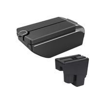 YUQUDGELKY Para Jazz Caja De Reposabrazos Para Fit Para Jazz 1 Reposabrazos Coche 2003 2004 2005 2006 2007 Caja Brazo Accesorios Auto(B3 white line 7 usb)