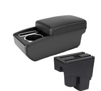 YUQUDGELKY Para Jazz Caja Reposabrazos Para Fit Para Jazz 1 2003 2004 2005 2006 2007 Reposabrazos Auto Caja Almacenamiento Brazo(Línea blanca A3 Sin USB)