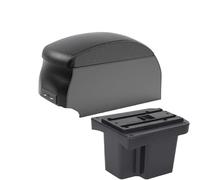 YUQUDGELKY Para KIA Para Cerato Para Forte K3 Reposabrazos Piel Auto Estilo Consola Central(B2 Black double)