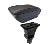YUQUDGELKY Para Kia Para Morning Caja Reposabrazos Para Picanto Caja De Almacenamiento De Reposabrazos Coche Accesorios De Coche Interior Retrofit(F línea roja Sin USB)