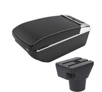 YUQUDGELKY Para KIA Para Rio 2 2006 2007 2008 2009 2010 2011 Accesorios Caja De Brazo De Automóvil Interior Caja De Almacenamiento Retrofit(A3 Negro blanco 7USB)