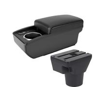 YUQUDGELKY Para KIA Para Rio 2 Caja De Brazo Para KIA Para Rio2 2006 2007 2008 2009 2010 2011 Caja Almacenamiento Accesorios Interiores Auto Usb(B2 Línea negra 6USB)