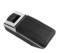 YUQUDGELKY Para KIA Para Rio 2 Reposabrazos Para KIA Para Rio 2006-2011 Reposabrazos Auto Accesorios Interior Caja De Almacenamiento(C girando negro)