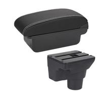 YUQUDGELKY Para Kia Para Rio 4 Reposabrazos Para Kia Para Rio Para X-Line Caja Reposabrazos 2016 2017-2021 Accesorios Auto Detalles Interiores(C3 Negro blanco SIN USB)