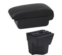 YUQUDGELKY Para KIA Para Rio 5 2012 2013 2014 2015 2016-2019 Reposabrazos Auto Reposabrazos De Cuero Caja De Almacenamiento Consola Central(C1 Línea Blanca)